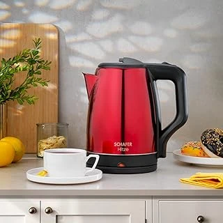 Schafer Hitze Paslanmaz Çelik Su Isıtıcı (Kettle)-Kırmızı ürün görseli 1