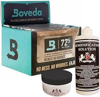 Boveda 72 60G Humidor Puro Kutusu Nemlendirici 12Li Paket Saf Su Jel Hediyeli ürün görseli 1
