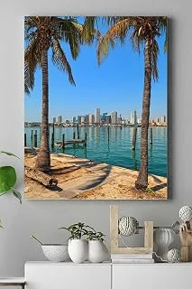 Postermanya (Pster17100) Miami Manzara Kanvas Tablo 40 X 60 ürün görseli 1