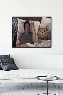 Postermanya (Pster9990) Ayı Teddy Eğlenceli Mizahi Çerçeveli Tablo (30 X 40Cm) ürün görseli 1