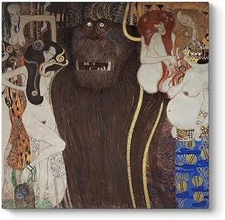 Gustav Klimt - Beethoven Frizi Düşman Güçler Tablosu 60 X 60 ürün görseli 1