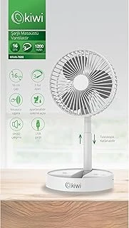 Kiwi Kfan-7608 Şarjlı Beyaz Katlanılabilir Mini Fan Masa Üstü Vantilatörü Usb Soğutucu Sessiz El Fanı ürün görseli 1