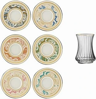 Sandro Moreno 1453 Şal Optik 12 Parça Altı Kişilik Çay Seti 110 Ml ürün görseli 1