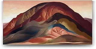 Georgia Okeeffe - Rust Red Hills Tablosu - 160X80Cm ürün görseli 1