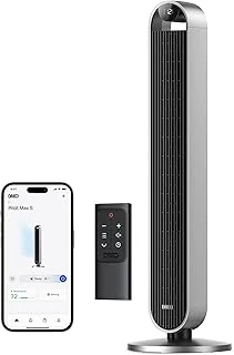 Dreo Akıllı Kule Fan – 12 Hız & 4 Mod, 25 Db Sessiz Motor, 8.3 M/S Rüzgar Hızı, 120° Salınım, Zamanlayıcı, Uzaktan Kumanda, Wi‑Fi & Sesli App Kontrol, Pilot S ürün görseli 1