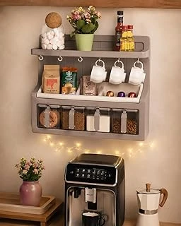 Kahvelik Takımı, Kendinden Yapışkanlı Etiketli, Standlı, 4'Lü Kahve Köşesi Seti, Cappuccino ürün görseli 1