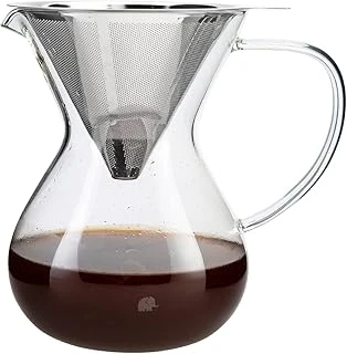 Jumbo, Glory Cam Kahve Demleme Çelik Süzgeçli 850 Ml, Tek Ebat, Çok Renkli ürün görseli 1
