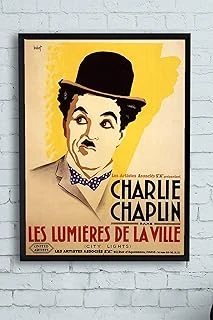 Postermanya (Pster10582) City Lights-Şehir Işıkları Film Afişi Çerçeveli Tablo 3 (21X30Cm) ürün görseli 1