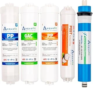 Aquafit Kapalı Kasa Su Arıtma İki Tarafı Çubuklu 5'Li Filtre Seti ürün görseli 1