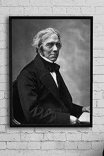 Postermanya (Pster10982) Michael Faraday Bilimsel Çerçeveli Tablo (50X70Cm) ürün görseli 1