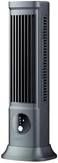Hp-F21 Usb Şarjlı Sessiz Kule Tipi Masaüstü Mini Fan 3 Kademe Ofis Tipi Soğutucu Kule Fanı ürün görseli 1