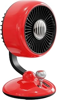 Juo Q3 120° Salınımlı 3 Kademeli Led Işıklı Şarjlı Masaüstü Fan Vantilatör Kırmızı ürün görseli 1