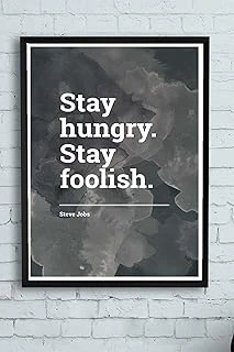 Postermanya (Pster11273) Stay Hungry Girişimcilik Çerçeveli Tablo (50X70Cm) ürün görseli 1