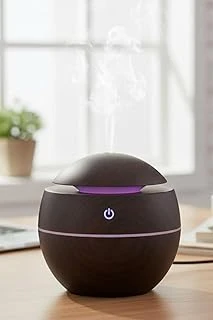 Küre Model Ultrasonik Soğuk Buhar Nemlendirici, Akasya Renk, Led Işıklı, Masaüstü Oda Kullanımı ürün görseli 1