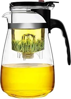 Sihirli Borosilikat Cam Demlik 900 Ml Isıya Dayanıklı & Tek Tuşla Demleme ürün görseli 1