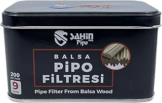 Şahin Pipo 9Mm Balsa Ağacı Pipo Filtresi - 200 Adet Ekonomik Paket ürün görseli 1