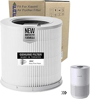 Faf Fresh Air Filter /_Xiaomi Purifier 4 Kompakt Filtre Ile Uyumlu 360 True Cam Hepa Yeni Formullü Filtre Ø174Xh174Mm 4 Compact Filtre (Beyaz Natural) ürün görseli 1