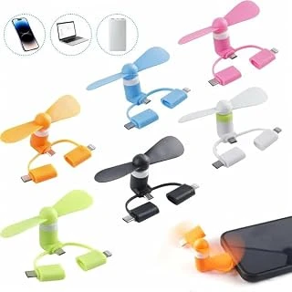 Aee® Mini Telefon Fanı Şarjlı Taşınabilir El Vantilatörü Type-C & Iphone Uyumlu Karışık Renk ürün görseli 1