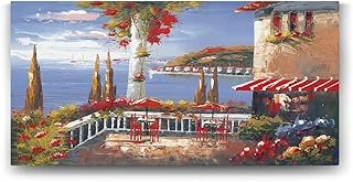 Deniz Manzaralı Cafe Tablosu - 100X50Cm ürün görseli 1