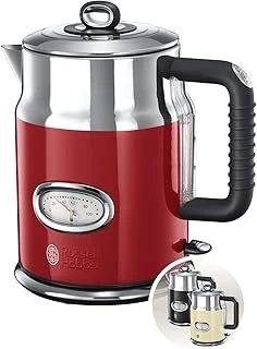 Russell Hobbs 21670-70 Su Isıtıcı, 1.7L, 2400W, Hızlı Kaynatma Özelliği, Tasarım, Su Sıcaklığı Göstergesi, Doldurma Miktarı İşaretlemesi, Mükemmel Su Dökme Ağzı, Eski Çay Makinesi [Enerji Sınıf ürün görseli 1