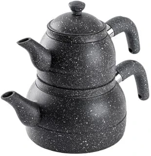 Tantitoni Orta Boy Gri Granit Çaydanlık Takımı 980/1700Ml (Elvin Concept) ürün görseli 1