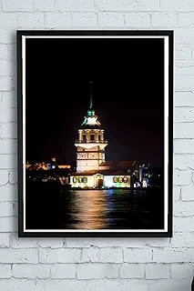 Postermanya (Pster11669) Istanbul Kız Kulesi Manzara Çerçeveli Tablo 2 (40X50Cm) ürün görseli 1