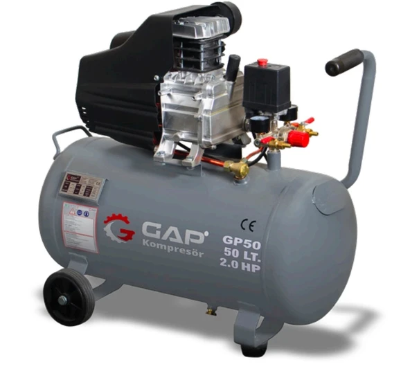50 LT 2 HP monofaze 220 V HAVA KOMPRESÖRÜ GAP GP 50 ürün görseli 1