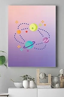 Postermanya (Pster15251) Uzay Temalı Çocuk Odası Kanvas Tablo 40 X 60 ürün görseli 1