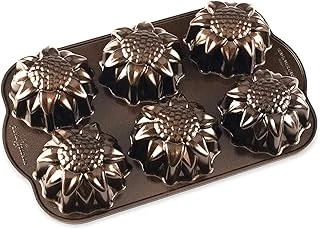 Nordic Ware 564481 Ayçiçeği Kakelet Tavası, 3 Bardak Kapasitesi, Bronz ürün görseli 1