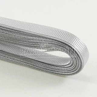 Gümüş Gri Grogren Kurdela 1 Cm. X 10 Metre ürün görseli 1