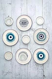 Hand Made Parça 6 Kişilik Nazar Boncuklu Kahvaltı Çay Seti ürün görseli 1
