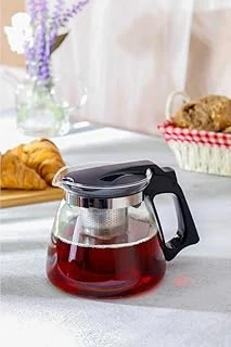 Orret Isıya Dayanıklı Borosilikat Cam Demlik, Kendinden Süzgeçli, Şık Tasarım (900 Ml) ürün görseli 1