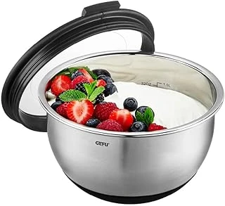 Gefu Muovo Taze Tutma Kasesi, Paslanmaz Çelik Kase, Karıştırma Kasesi, Servis Kasesi, Salata Kasesi, Silikon Tabanlı Saklama Kapaklı, Çap 16 Cm ürün görseli 1