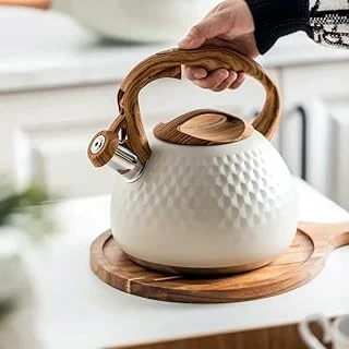 Valkyrie Tasarım Düdüklü Kettle 3L Paslanmaz Çelik Ergonomik Su Isıtıcı Çaydanlık Islıklı ürün görseli 1