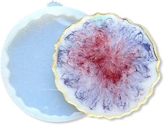 Reçine Geode Bardak Altlığı Silikon Kalıbı, Silikon Kalıp B30 ürün görseli 1