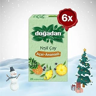 Dogadan Yılbaşı Paketi Yeşil Çay Açai Ananaslı Bardak Poşet Çay X 6 ürün görseli 1