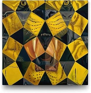Salvador Dali - Tiger Tablosu - 100X100Cm ürün görseli 1