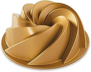 Nordicware Nordic Ware Bundt Cake Pan With Filigree Notches, Aluminium, Gold, 22Cm X 22Cm X 10Cm ürün görseli 1