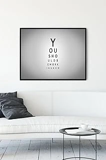 Postermanya (Pster12449) Çalışmalısın Girişimcilik Çerçeveli Tablo (30 X 40Cm) ürün görseli 1