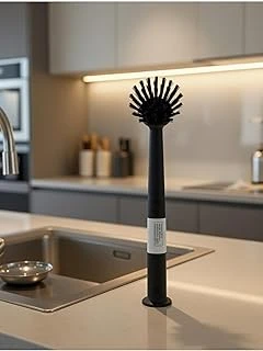 Bulaşık Fırçası 29 Cm, Siyah, Yapıştırmalı Vantuzlu Temizlik Fırçası 304.078.14 ürün görseli 1