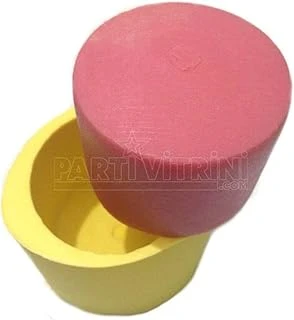 Silindir Şeklinde Silikon Mum Kokulu Taş Sabun Kalıbı 6X6X5 Cm Mum-01 ürün görseli 1