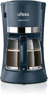 Ufesa Filtre Kahve Makinesi Cg7114 Capriccio, 6 Fincan, 600 W, 0.6 L, Kalıcı Filtre, Damlama Durdurma, Otomatik Kapanma, Siyah ürün görseli 1