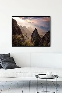 Postermanya (Pster10790) Dağ Doğa Manzara Çerçeveli Tablo 2 (50X70Cm) ürün görseli 1