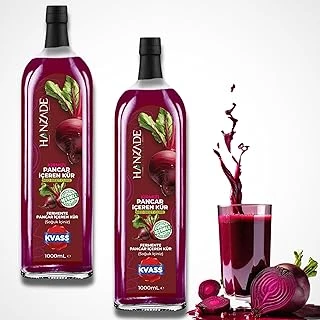 Hanzade Bitkisel Pancar Kvass Fermente Kırmızı Pancar İçeren Kür 1 Litre X 2 Adet Cam Şişe ürün görseli 1