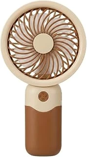 Mini-Fan Taşınabilir El Fanı, Usb Şarjlı, 3 Kademeli Hız, Masaüstü Standlı, 15 Cm, 3 Kademeli Hız Ayarlı, Kahverengi ürün görseli 1