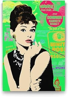 Audrey Hepburn Popart Tablosu - 70X100Cm ürün görseli 1