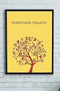 Postermanya (Pster12165) Matematik Hayattır Eğitim Çerçeveli Tablo 2 (21X30Cm) ürün görseli 1