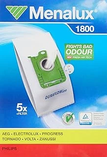 Menalux 1800, 5 Staubbeutel, Duraflow Fresh Mit Anti-Odour, Passend U.A. Für S-Bag, Ultrasilencer, Classicsilence, Asp 71, Apf 61, Essensio, Ergoclassic, Us, Acs, Aeo, Ap ürün görseli 1