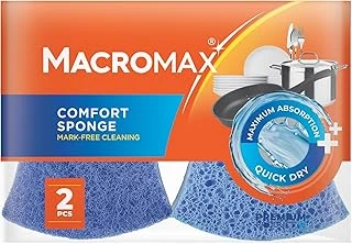 Macro Çizmez Bulaşık Süngeri 2'Li, Maksimum Emici Hassas Yüzeyler İçin ürün görseli 1