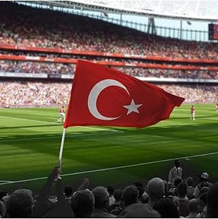 Zc Bayrak Sopalı Türk Bayrağı 70X105 Yüksek Kalite Çift Tarafllı Fabrikasyon Baskı Alpaka Kumaş ürün görseli 1